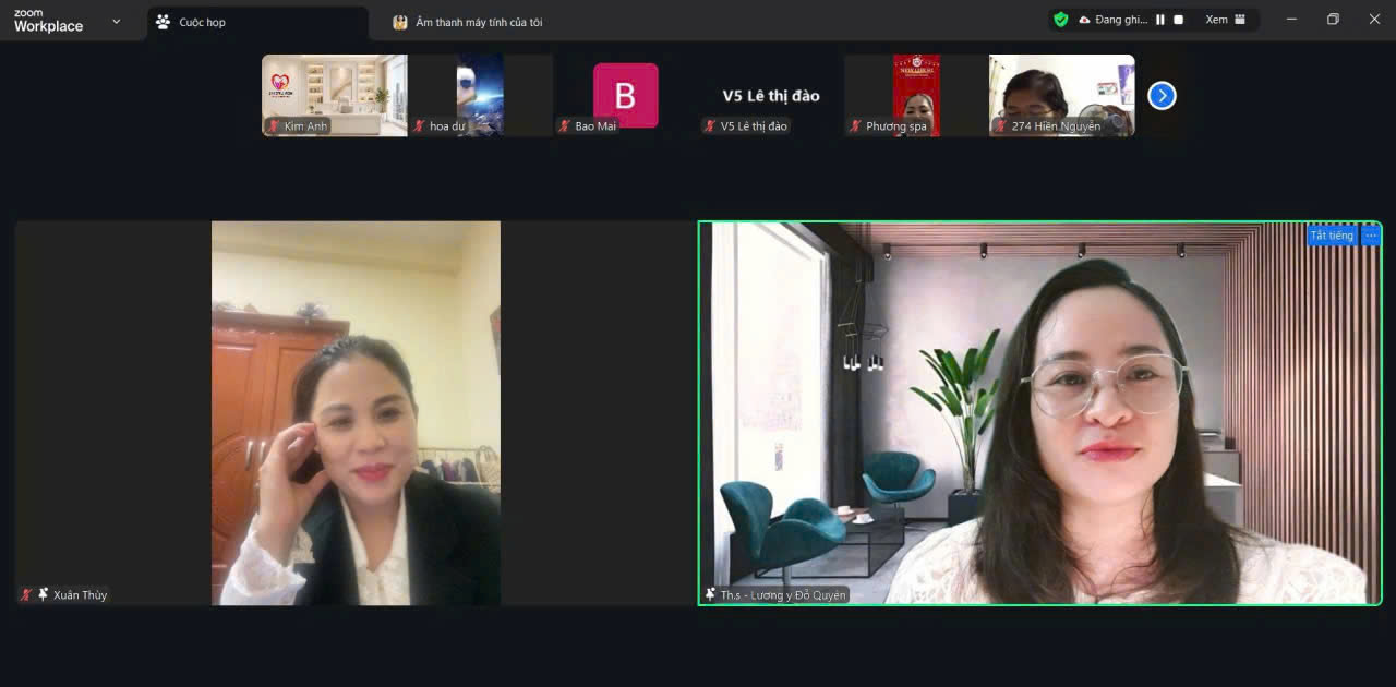 Buổi coaching online Healthy Freedom Woman